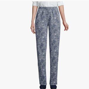 Lands' End Sport Knit High-Rise Elastic Waist Pull-On Pants, NWOT, MP